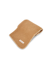 Vintage Havana | BLANKET STITCH KNIT SCARF - WHEAT/IVORY