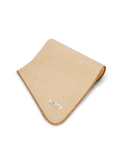 Vintage Havana | BLANKET STITCH KNIT SCARF - IVORY/WHEAT