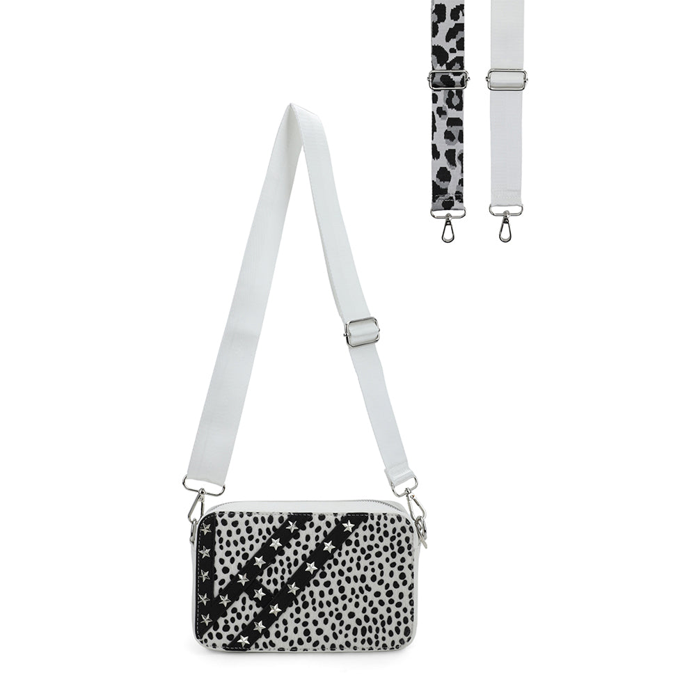 Vintage Havana | JOYCE BAG - WHITE CHEETAH