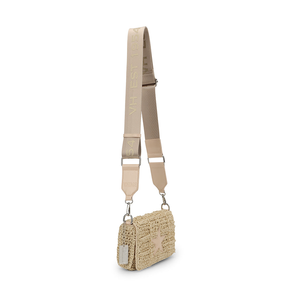 Vintage Havana | Ibiza Cream Rafia Bag