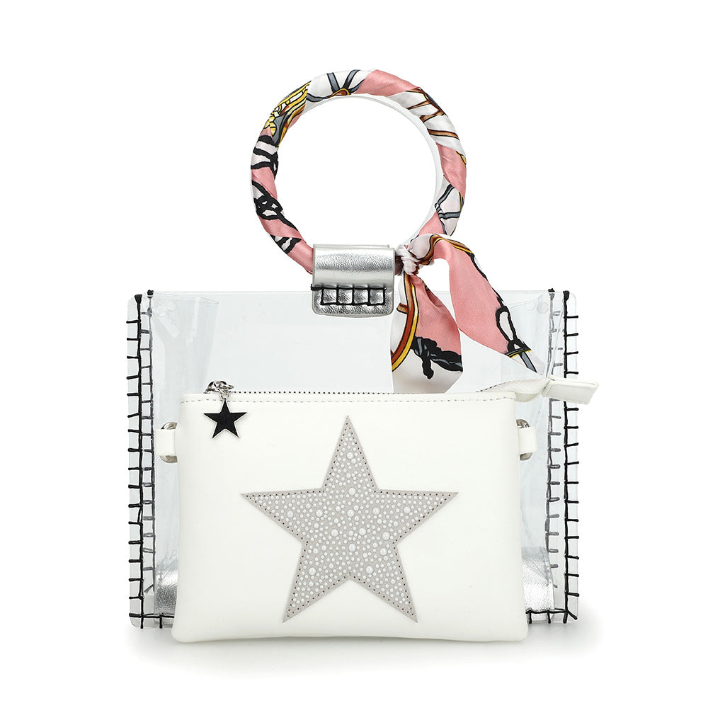 Vintage Havana | MINI MOLLY - SCARF WHITE PEARL