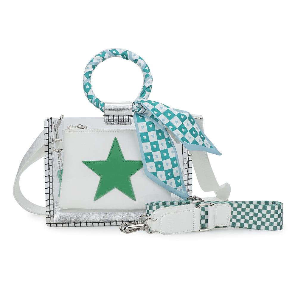 Vintage Havana | MINI MOLLY - SCARF WHITE GREEN