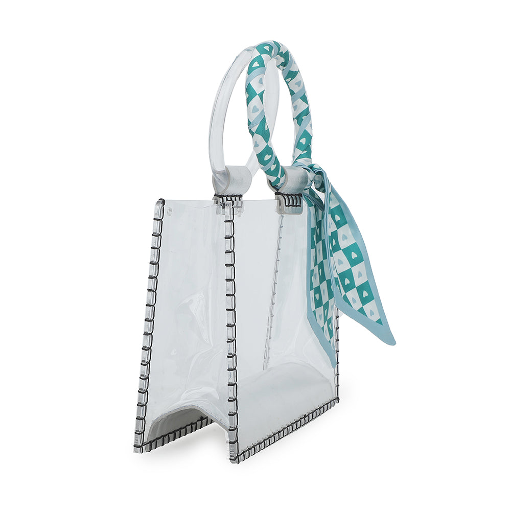 Vintage Havana | MINI MOLLY - SCARF WHITE GREEN