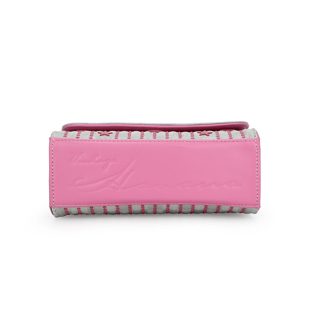 Vintage Havana | OLIVIA BAG-WHITE PINK