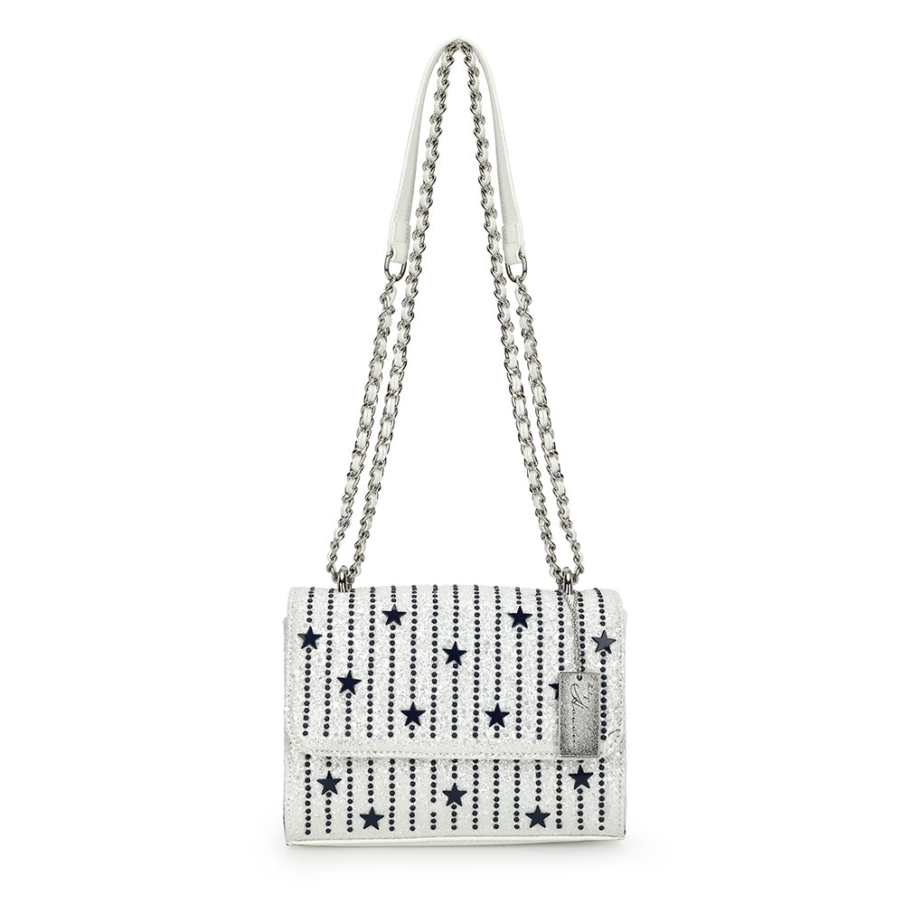 Vintage Havana | OLIVIA BAG- WHITE/ BLUE
