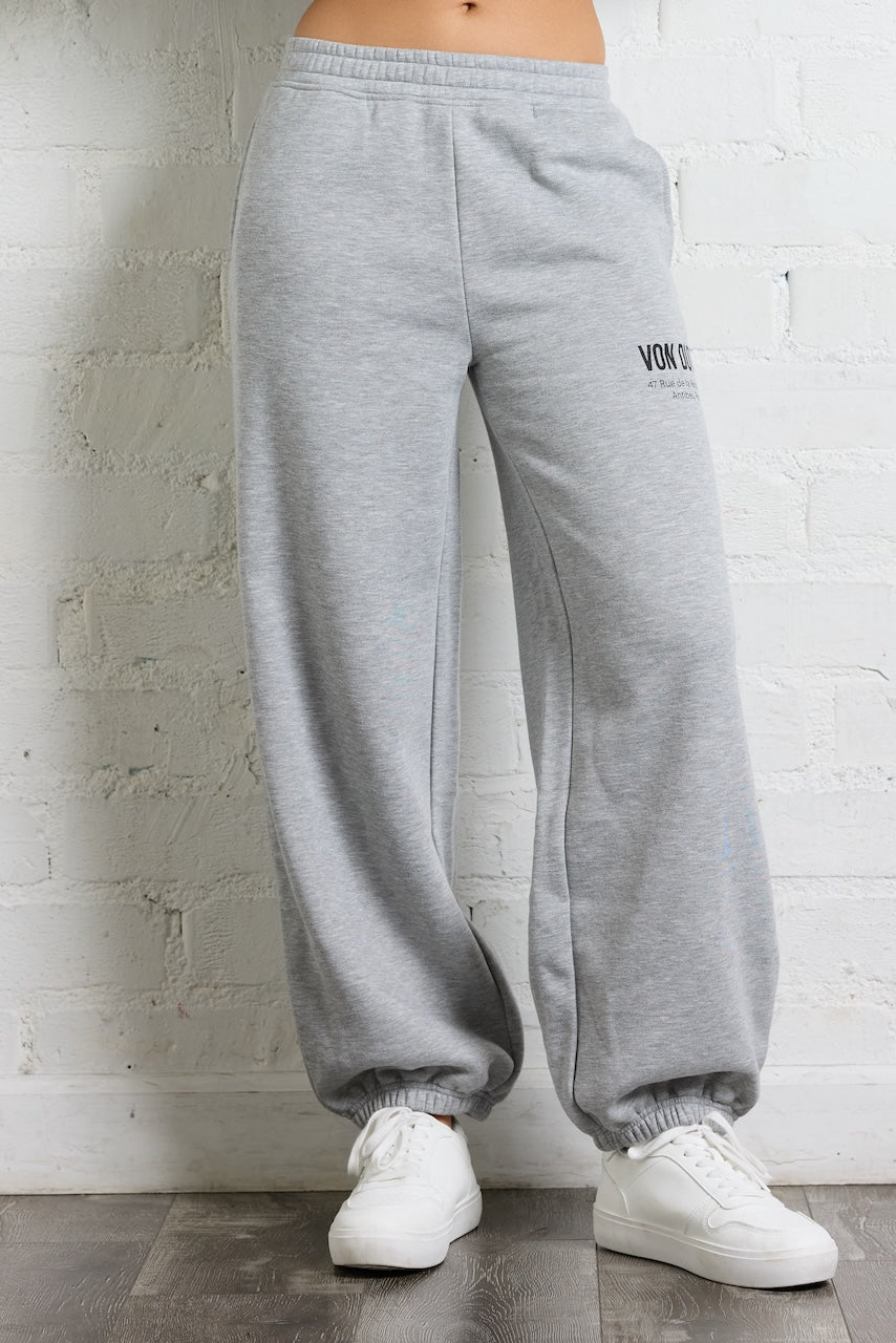 Vintage Havana | Von Dutch Jogger in Heather Grey