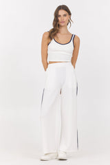 Vintage Havana | White Navy Cloud w/ Piping Tank