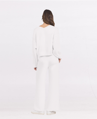Vintage Havana | Egg Shell Cloud V Neck