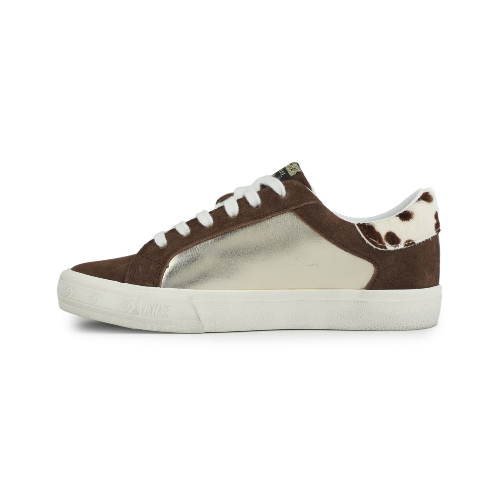 Vintage Havana | GRANDE - BROWN SUEDE/GOLD FOIL
