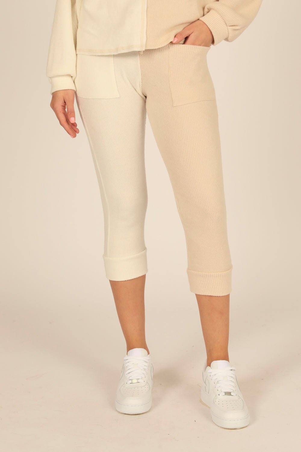 Vintage Havana | Brushed Hacci Rib Split Jogger