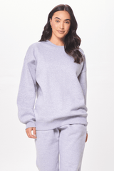 Vintage Havana | Heather Grey Proweave Crewneck Sweatshirt