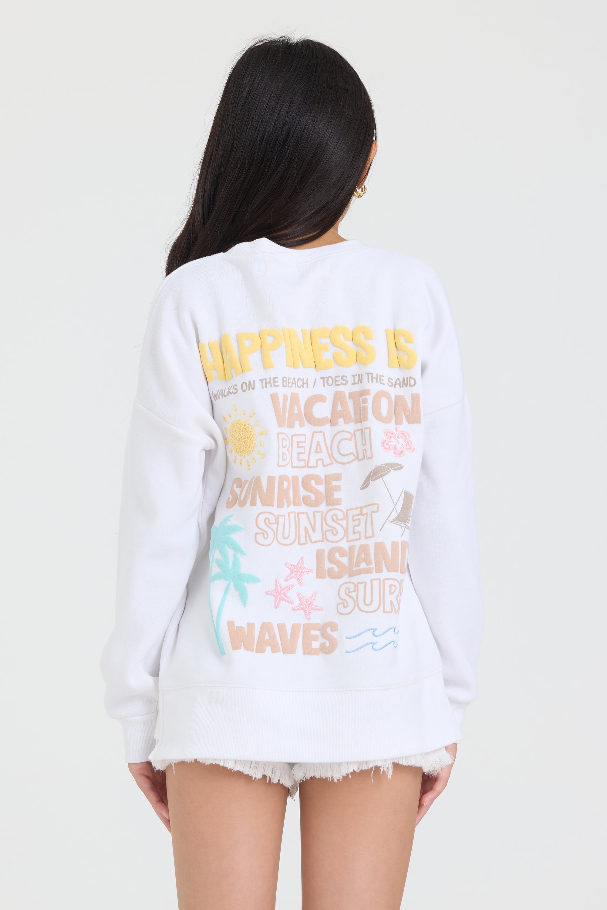 Vintage Havana | Kids Happiness Oversize Crewneck