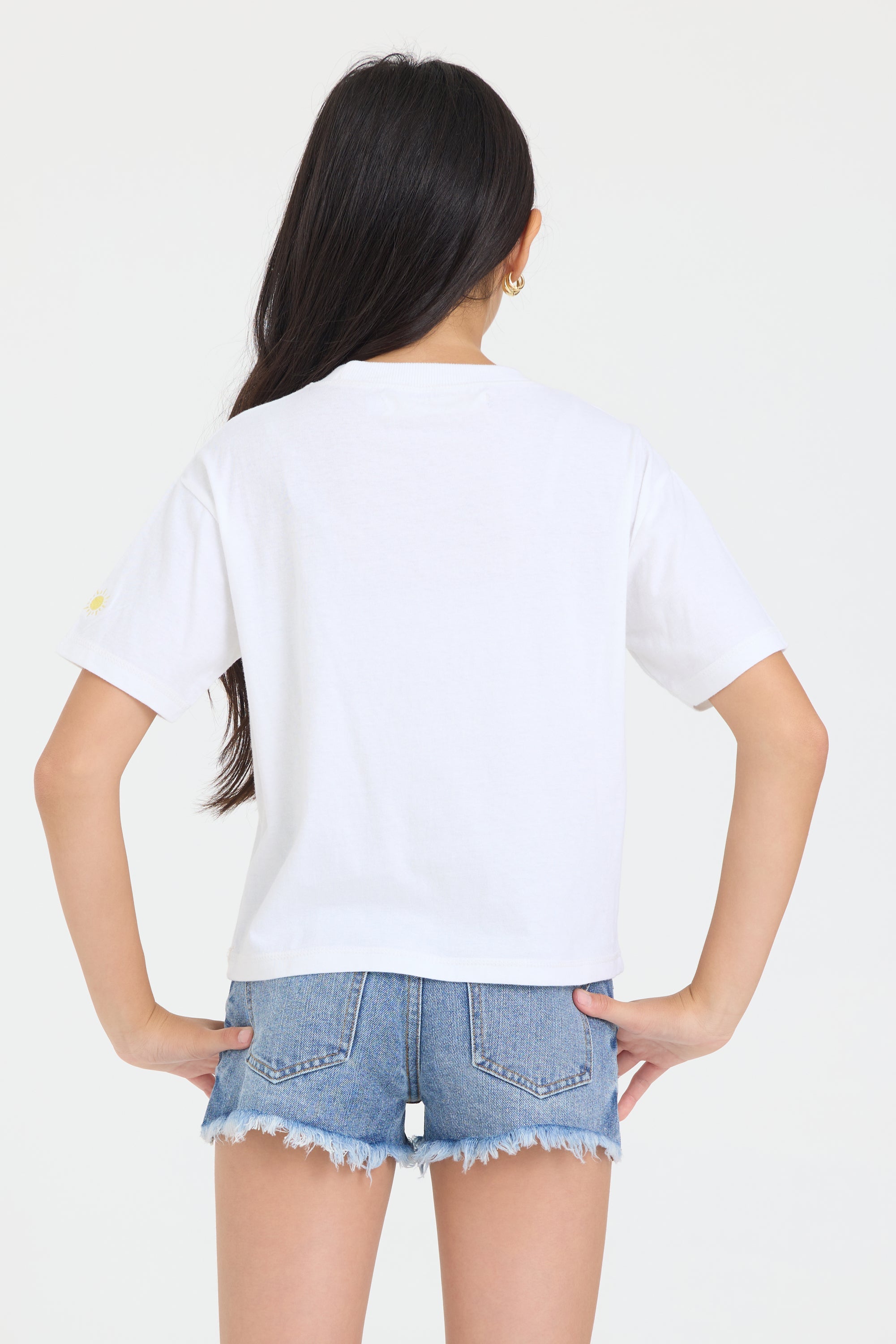 Vintage Havana | Kids Vacay Mode Embroidered Crochet Stitch Boxy Tee