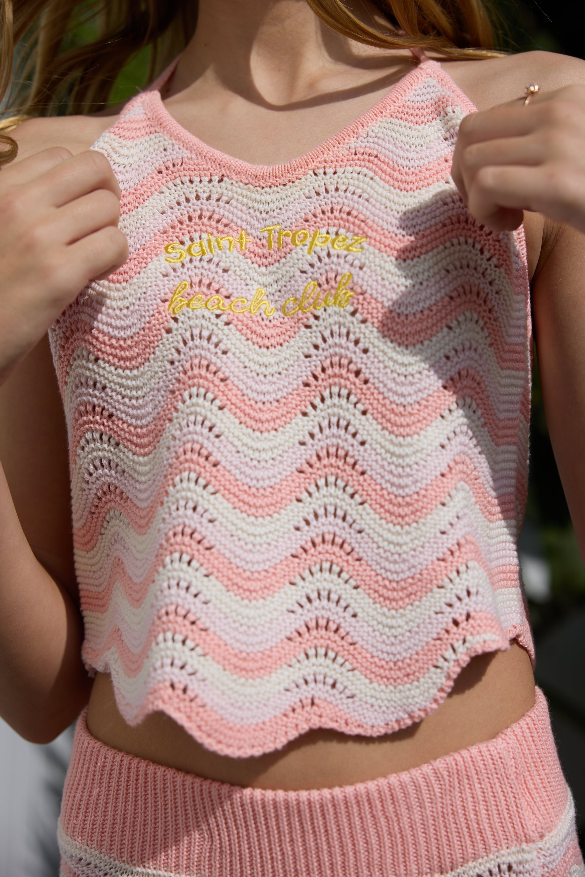 Vintage Havana | Kids Multi Crochet Tank with Embroidery