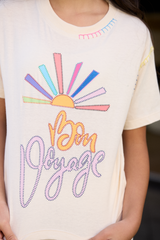 Vintage Havana | Kids White Bon Voyage Stitch Tee