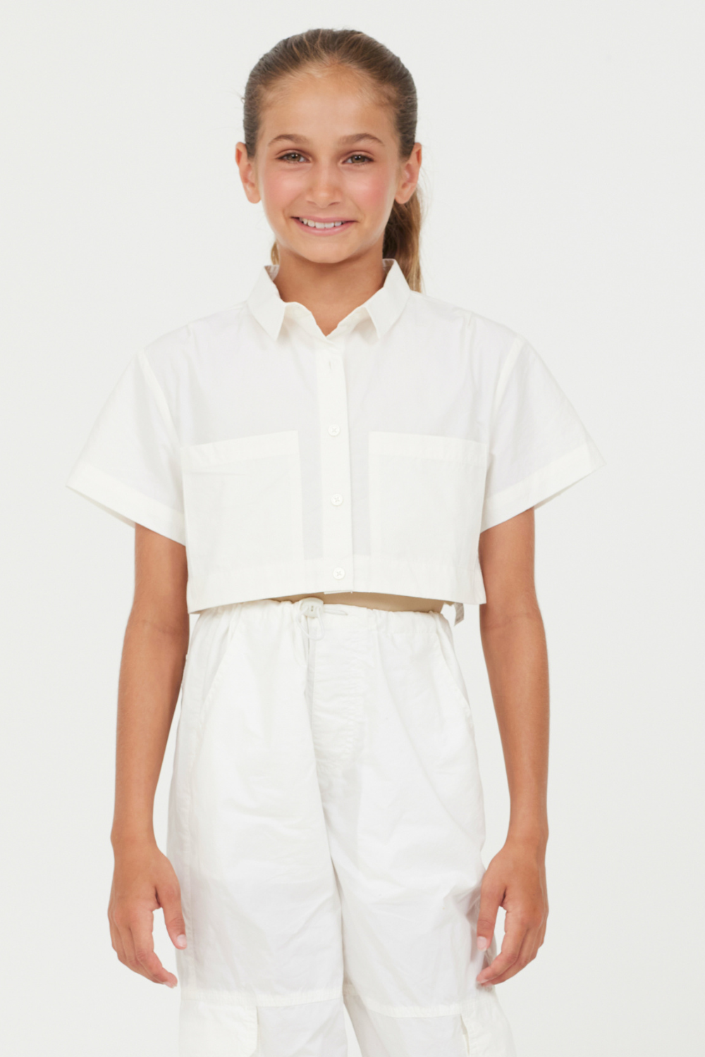 Vintage Havana | Oyster Cropped Button Down