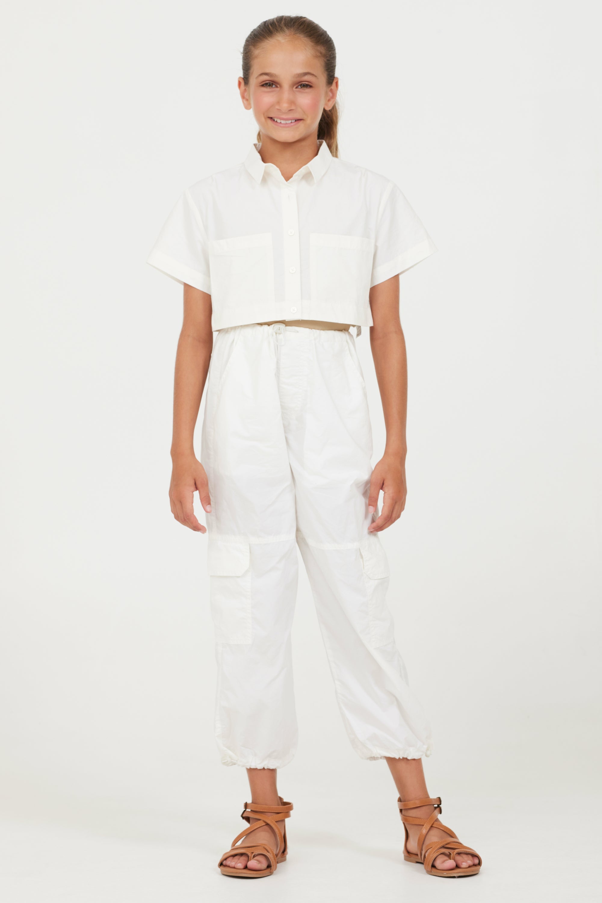 Vintage Havana | Oyster Cropped Button Down