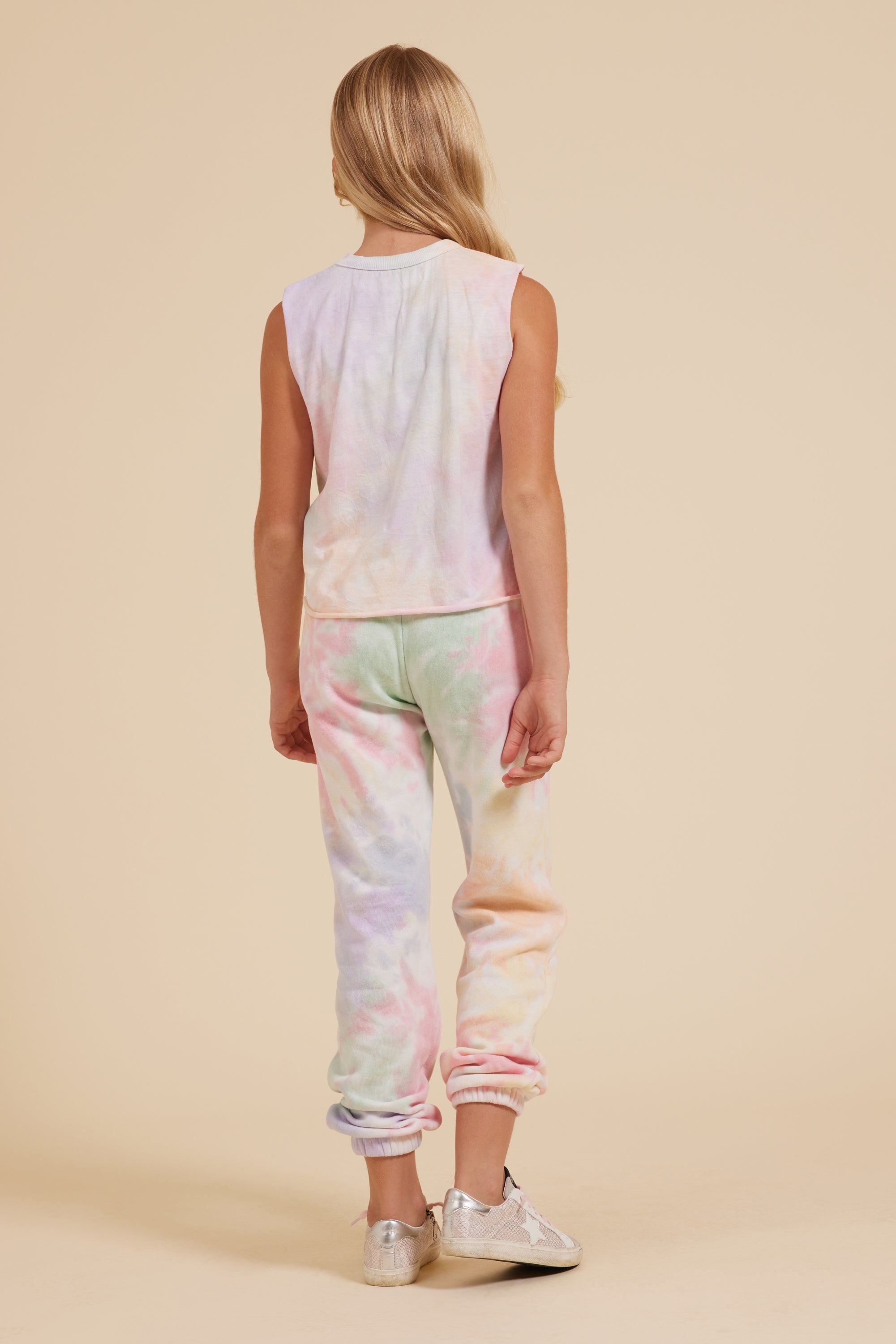 Vintage Havana | Tropical Summer Tie Dye Tie Front Tank