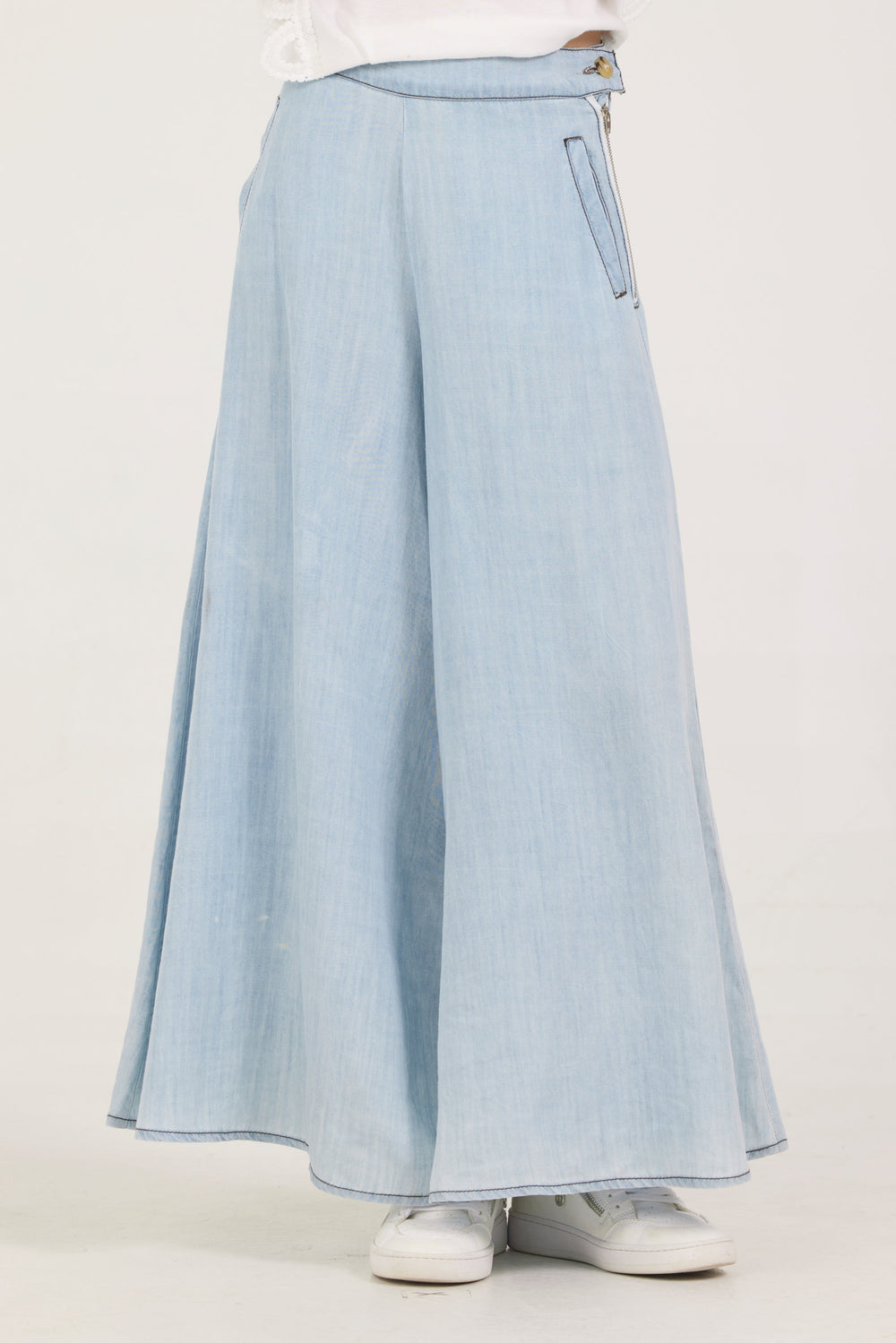 Vintage Havana | Kids Faux Denim Elastic Pant