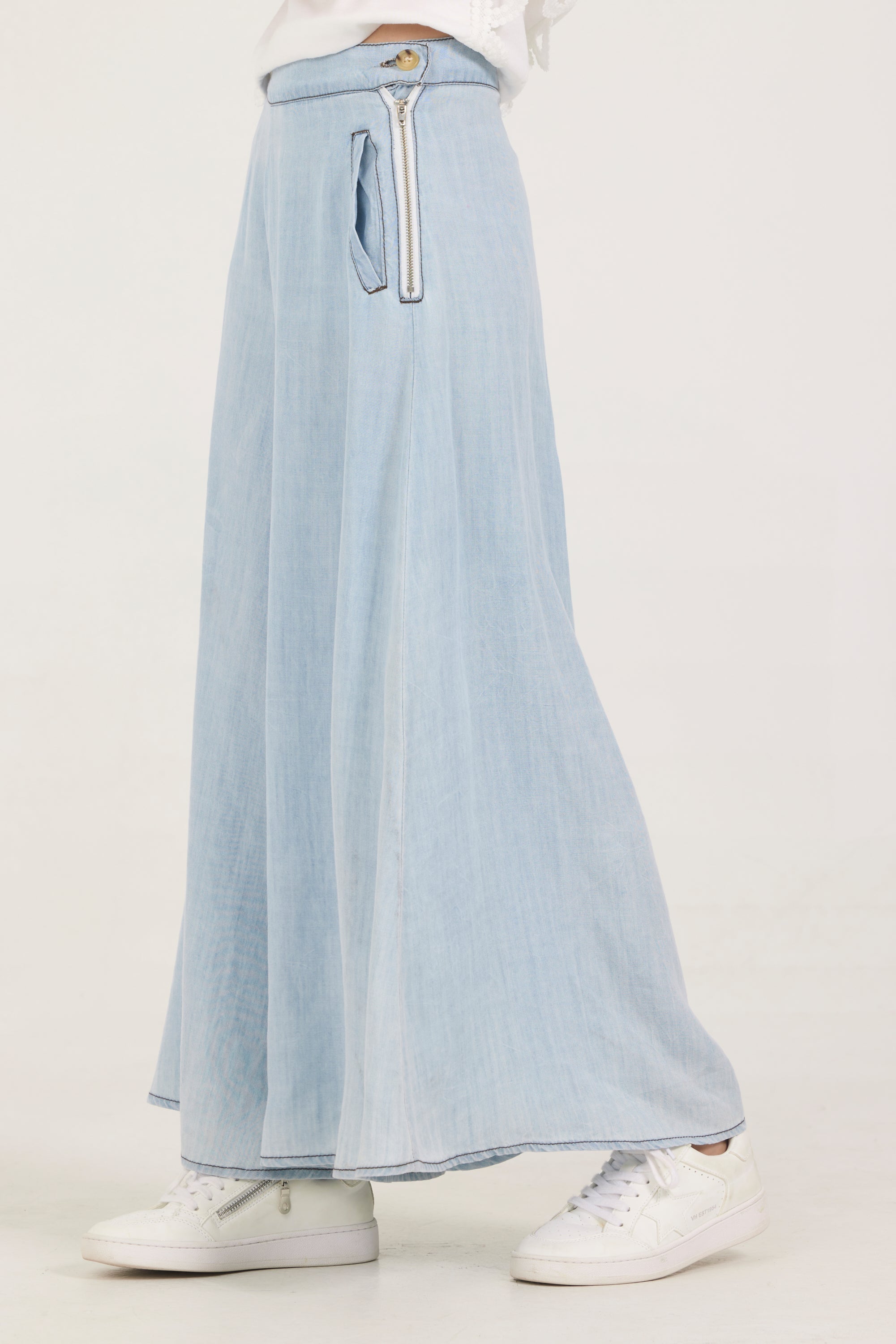 Vintage Havana | Kids Faux Denim Elastic Pant