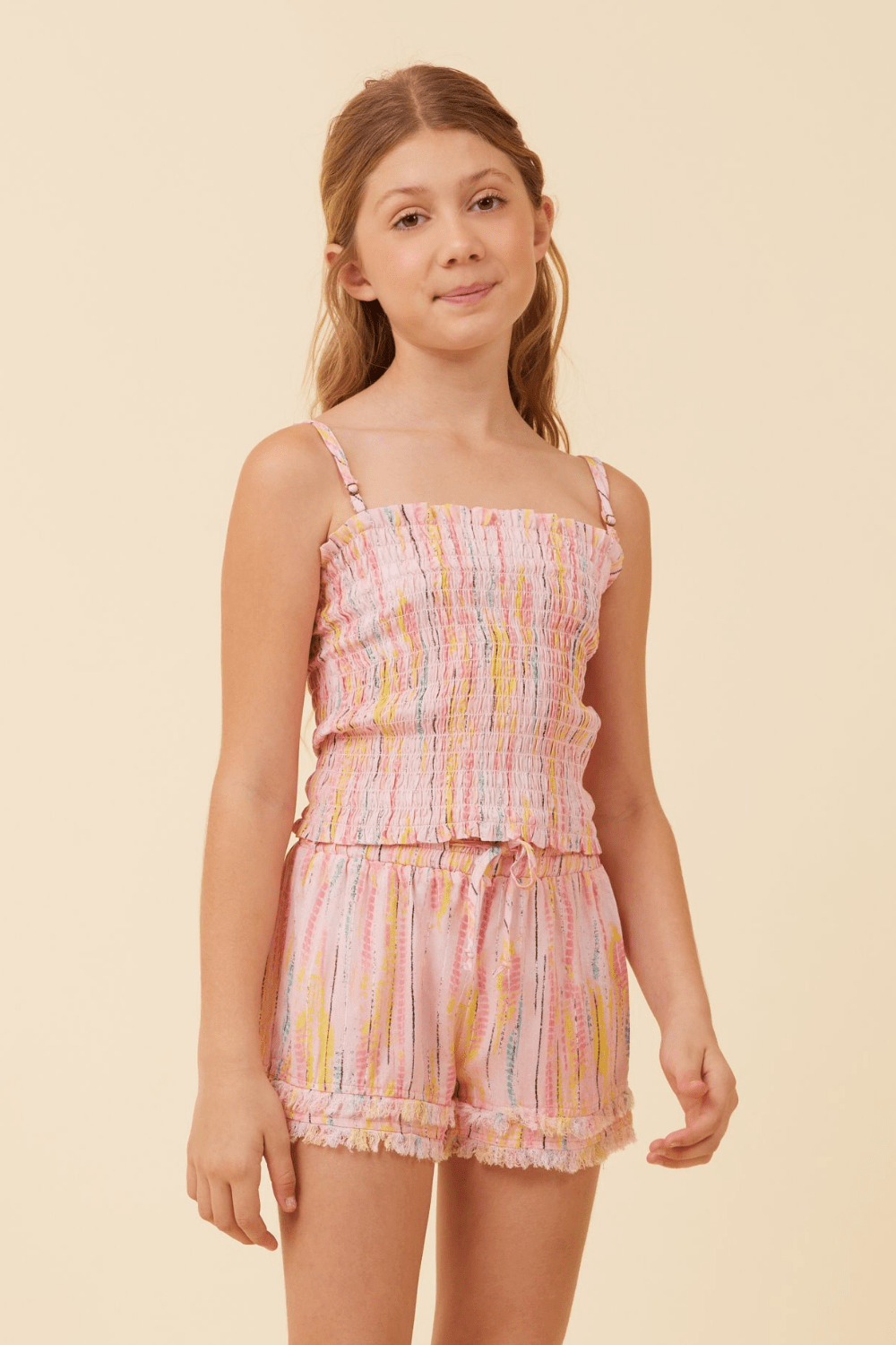 Vintage Havana | Fruity Tie Dye Smocked Tube Top