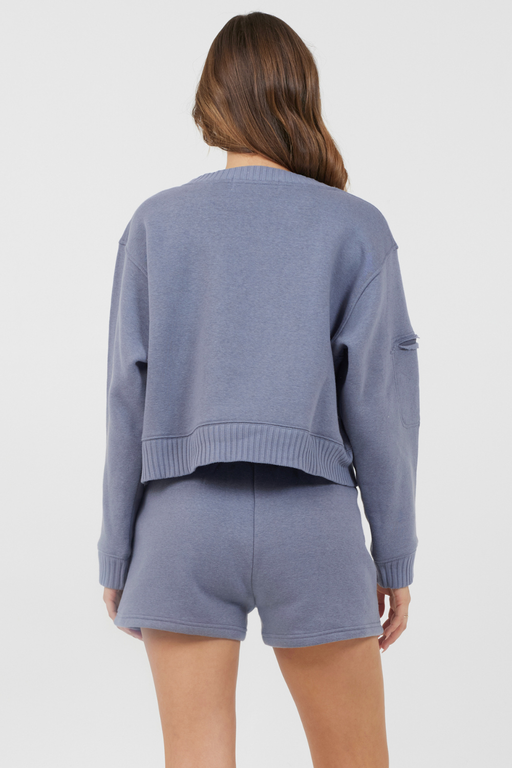 Vintage Havana | Storm Blue Essential Fleece Crewneck