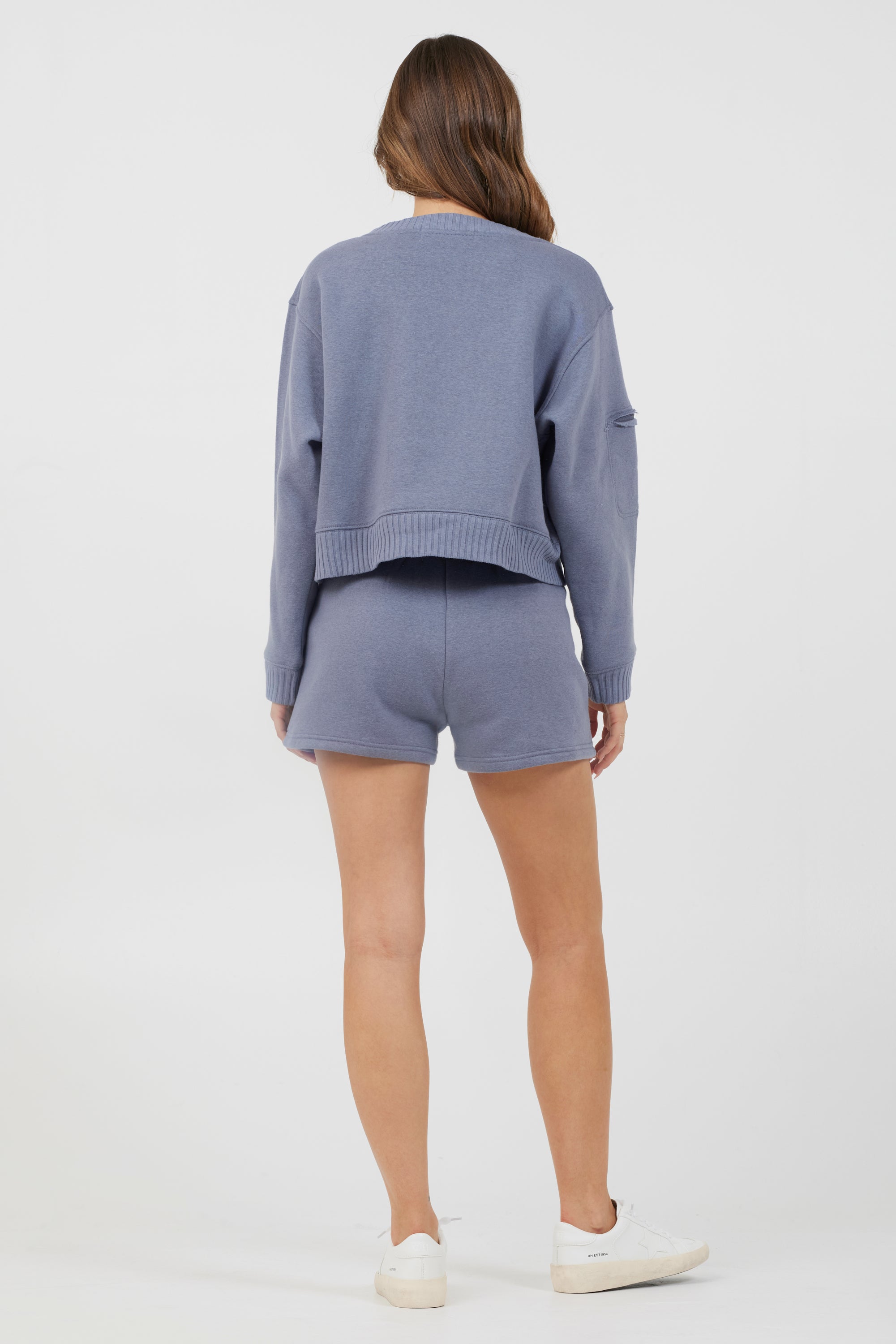Vintage Havana | Storm Blue Essential Fleece Crewneck
