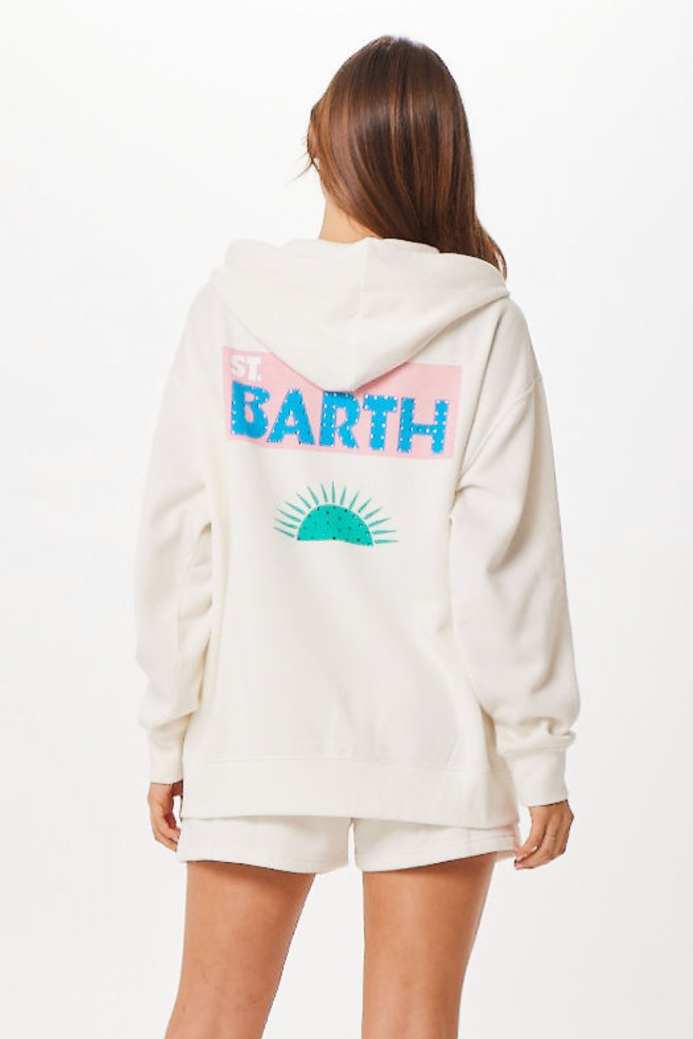 Vintage Havana | White St. Barth Jet Setter Surf Wash Zip Up