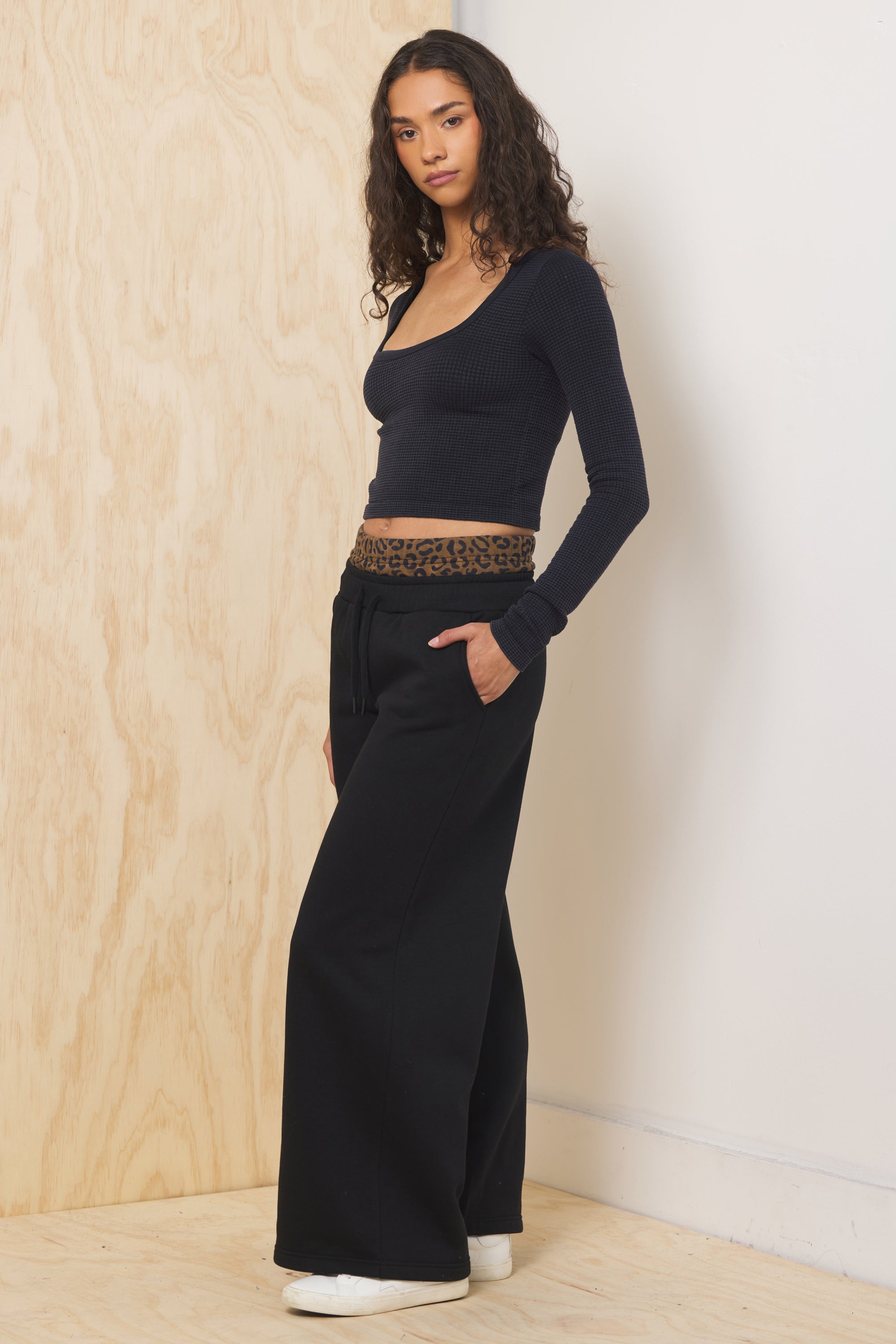 Vintage Havana | Heavy Surfwash Pant w/ Printed Double Waist