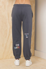 Vintage Havana | Printed Surf Wash Jogger w/ Patches