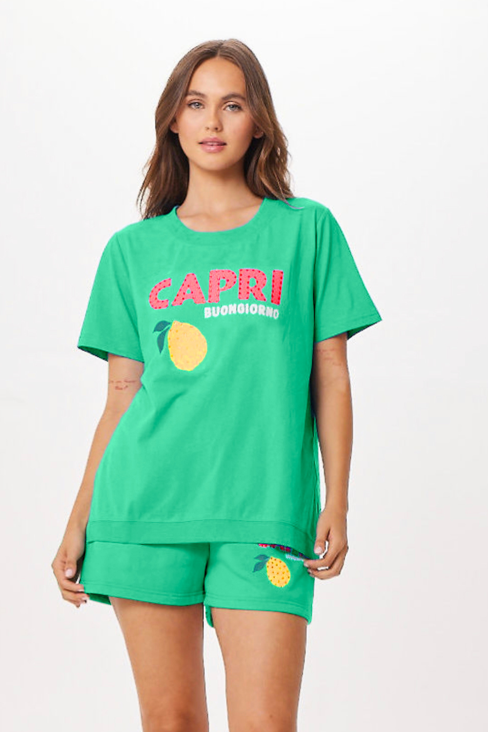 Vintage Havana | Surf Green Capri Jet Setter T-Shirt