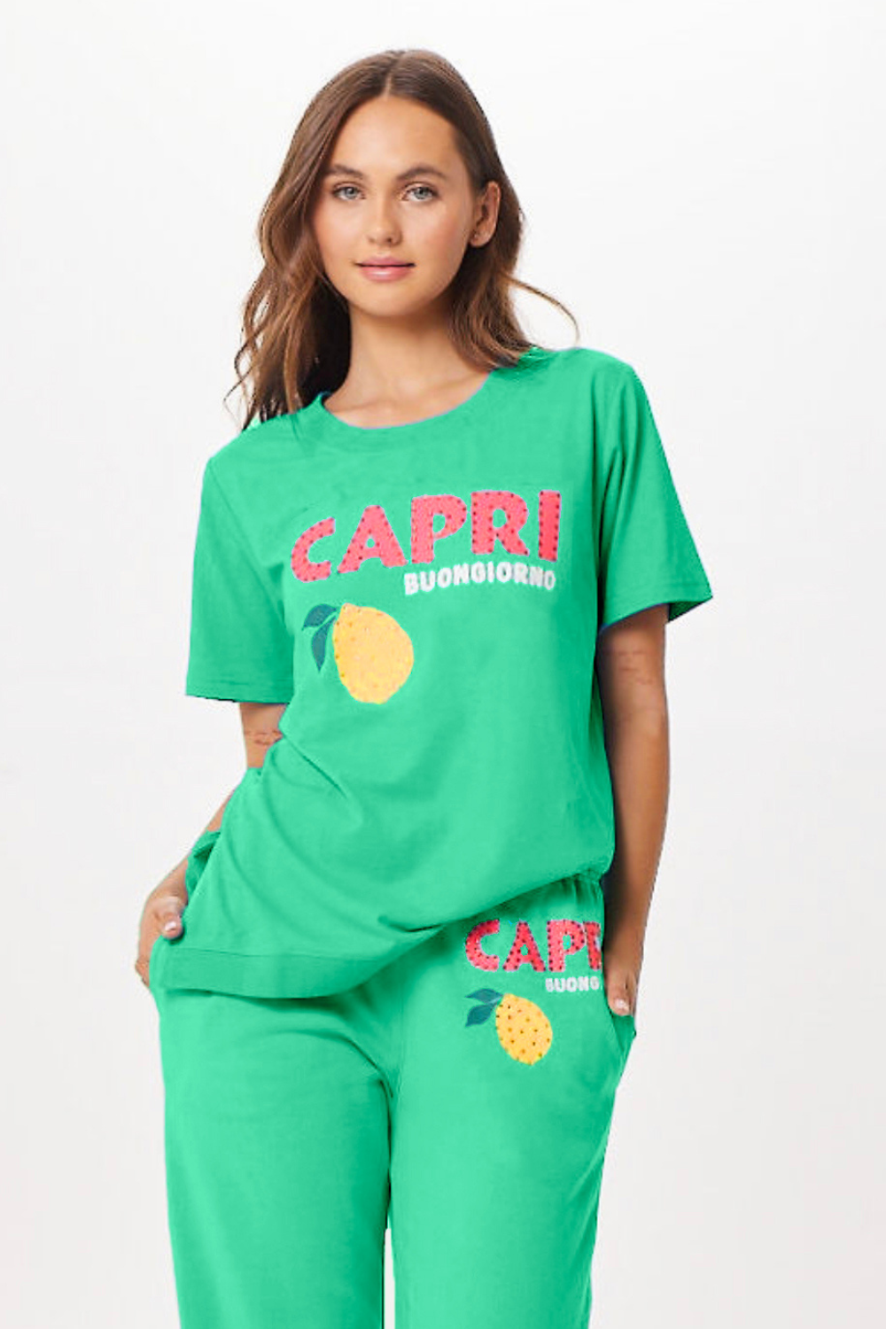 Vintage Havana | Surf Green Capri Jet Setter T-Shirt