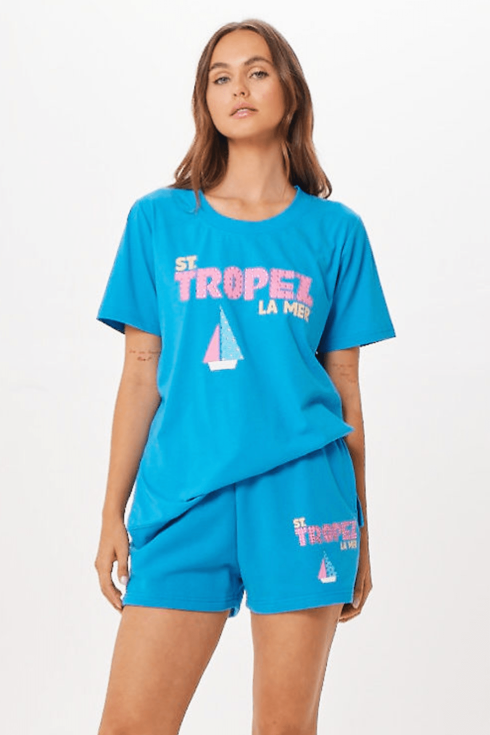 Vintage Havana | Bright Blue St. Tropez Jet Setter T-Shirt