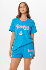 Vintage Havana | Bright Blue St. Tropez Jet Setter T-Shirt