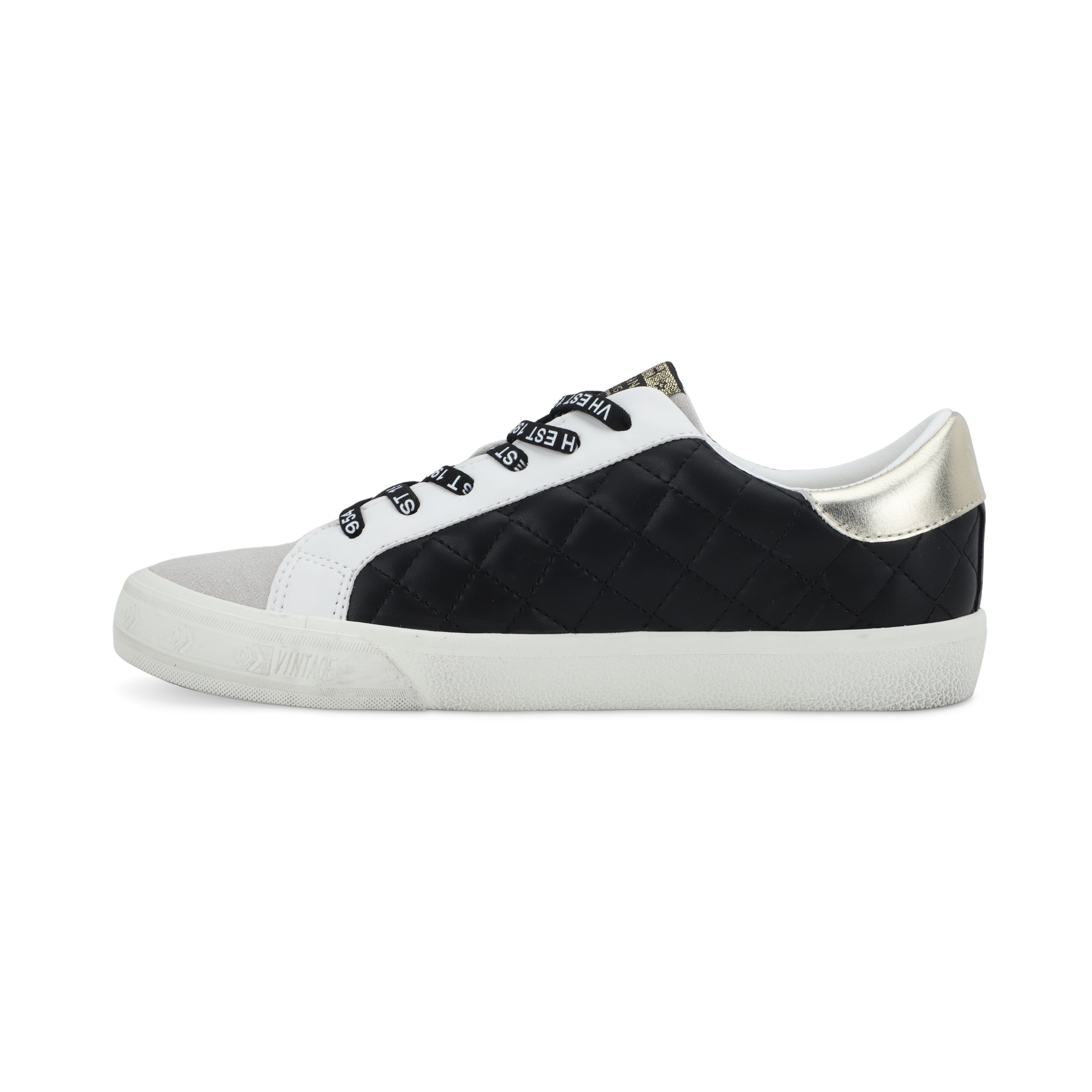 Vintage Havana | GRANDE - BLACK GREY QUILTED