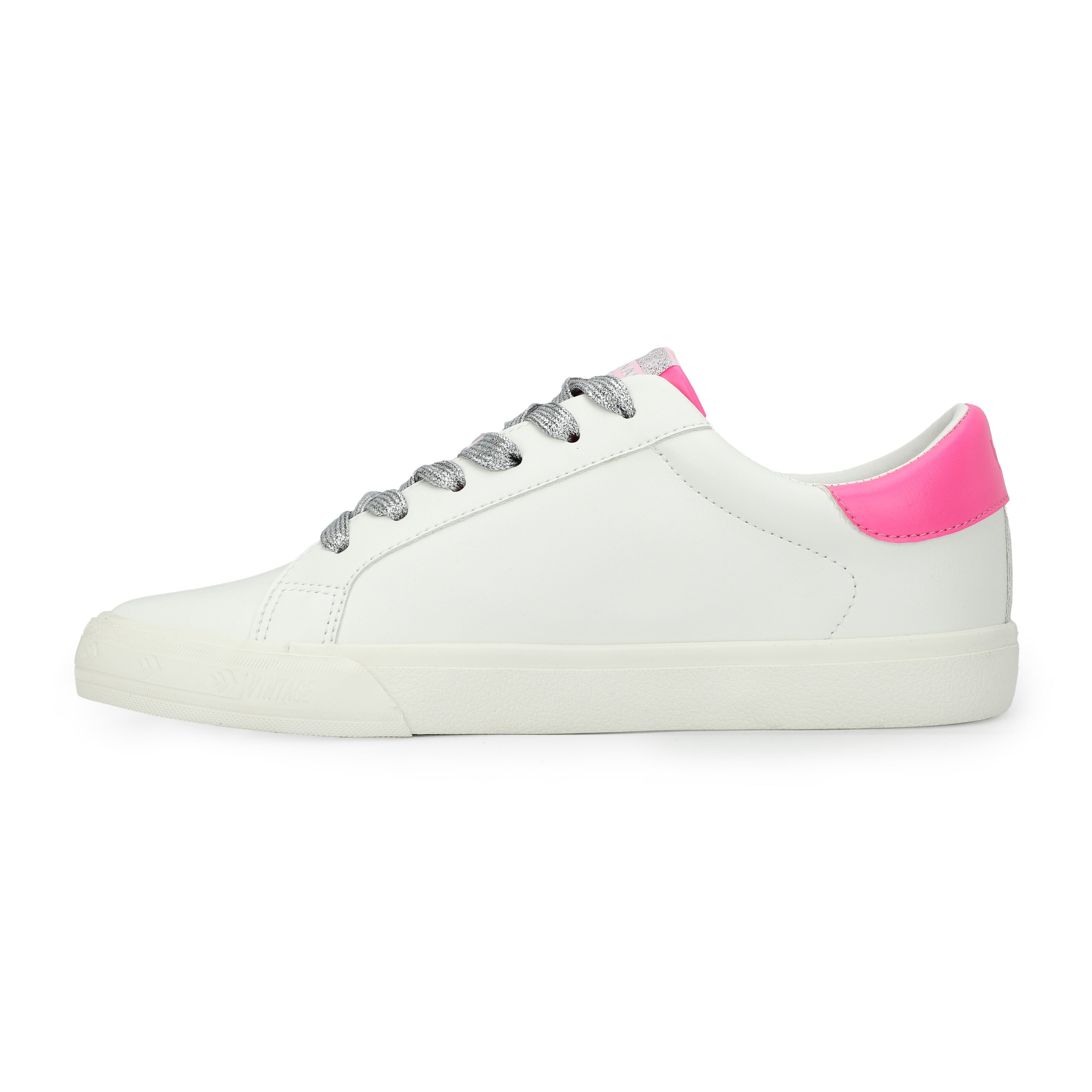 Vintage Havana | GRANDE - WHITE/WASHED SILVER/PINK