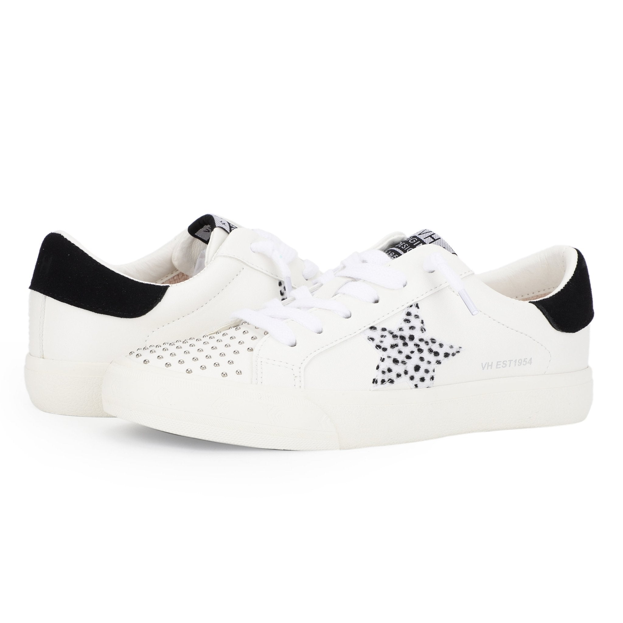 Vintage Havana | GRANDE - WHITE STUDDED CHEETAH MIX