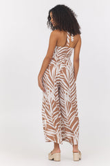 Vintage Havana | Printed Rayon Halter Jumpsuit