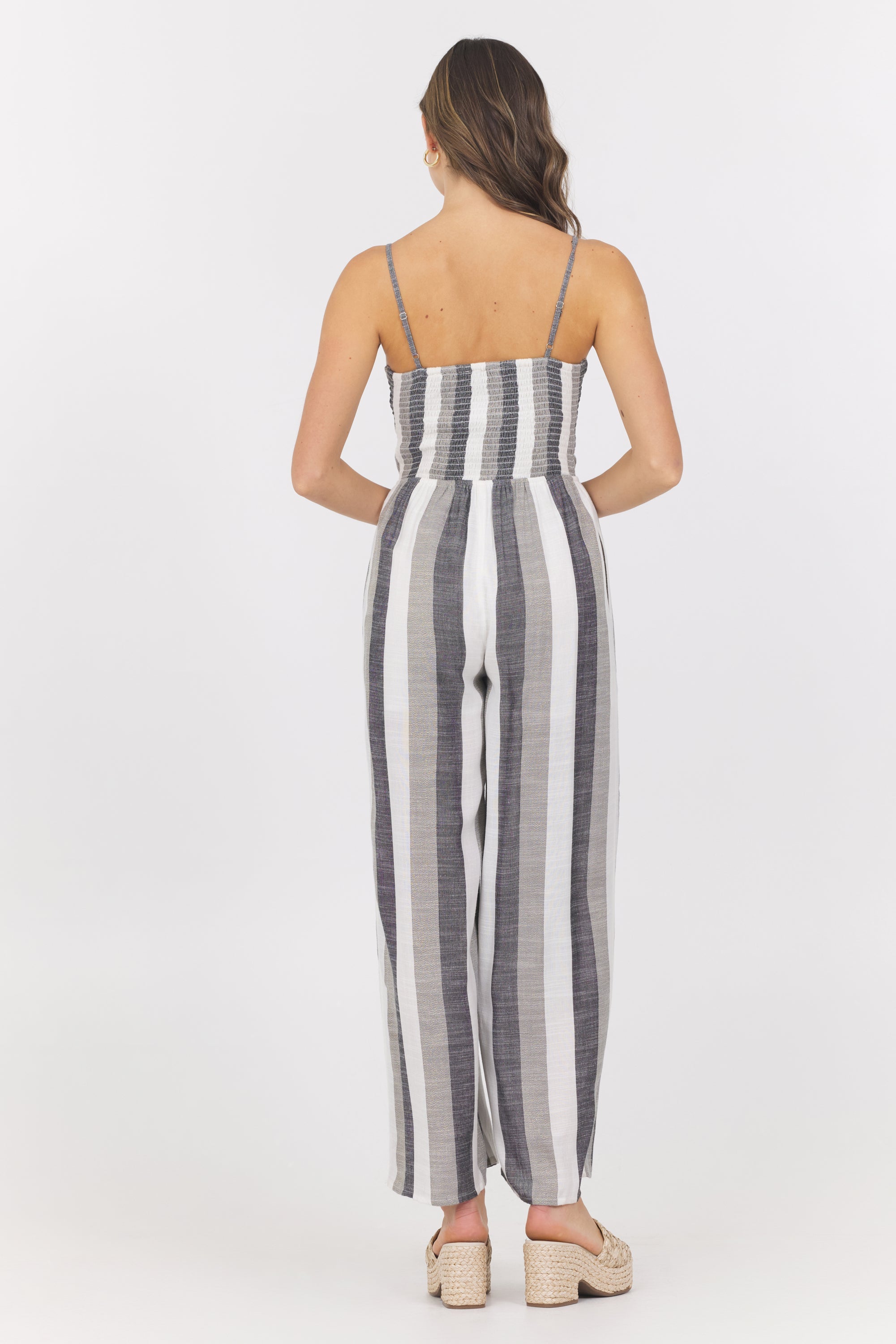 Vintage Havana | Metallic Stripe Jumpsuit