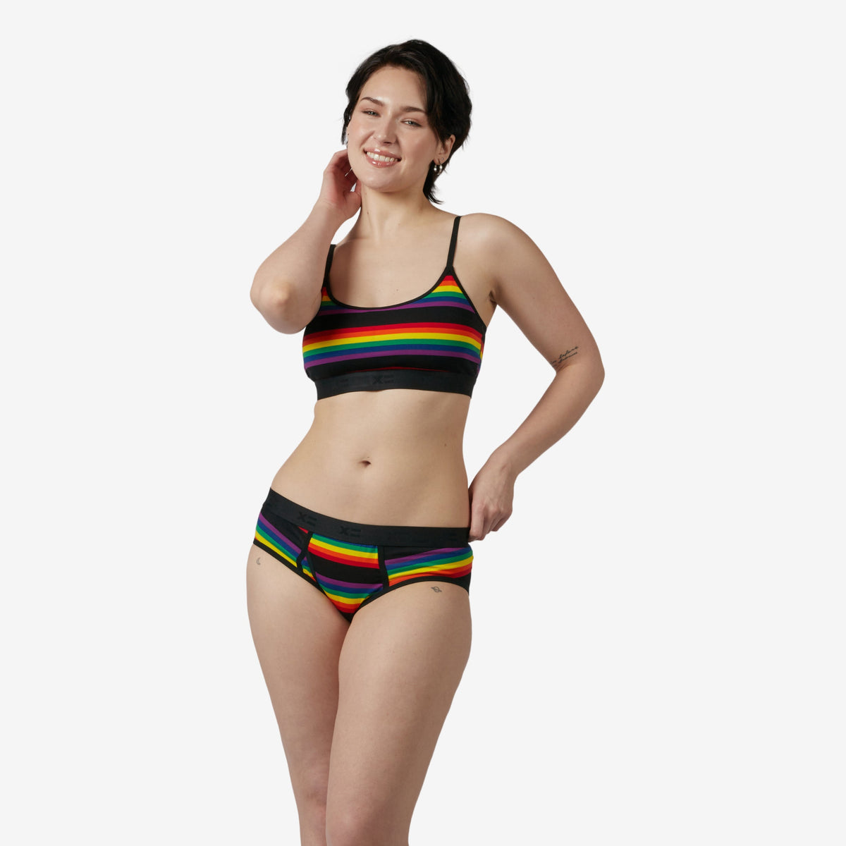 TomboyX Iconic Briefs - Stripe Unbound