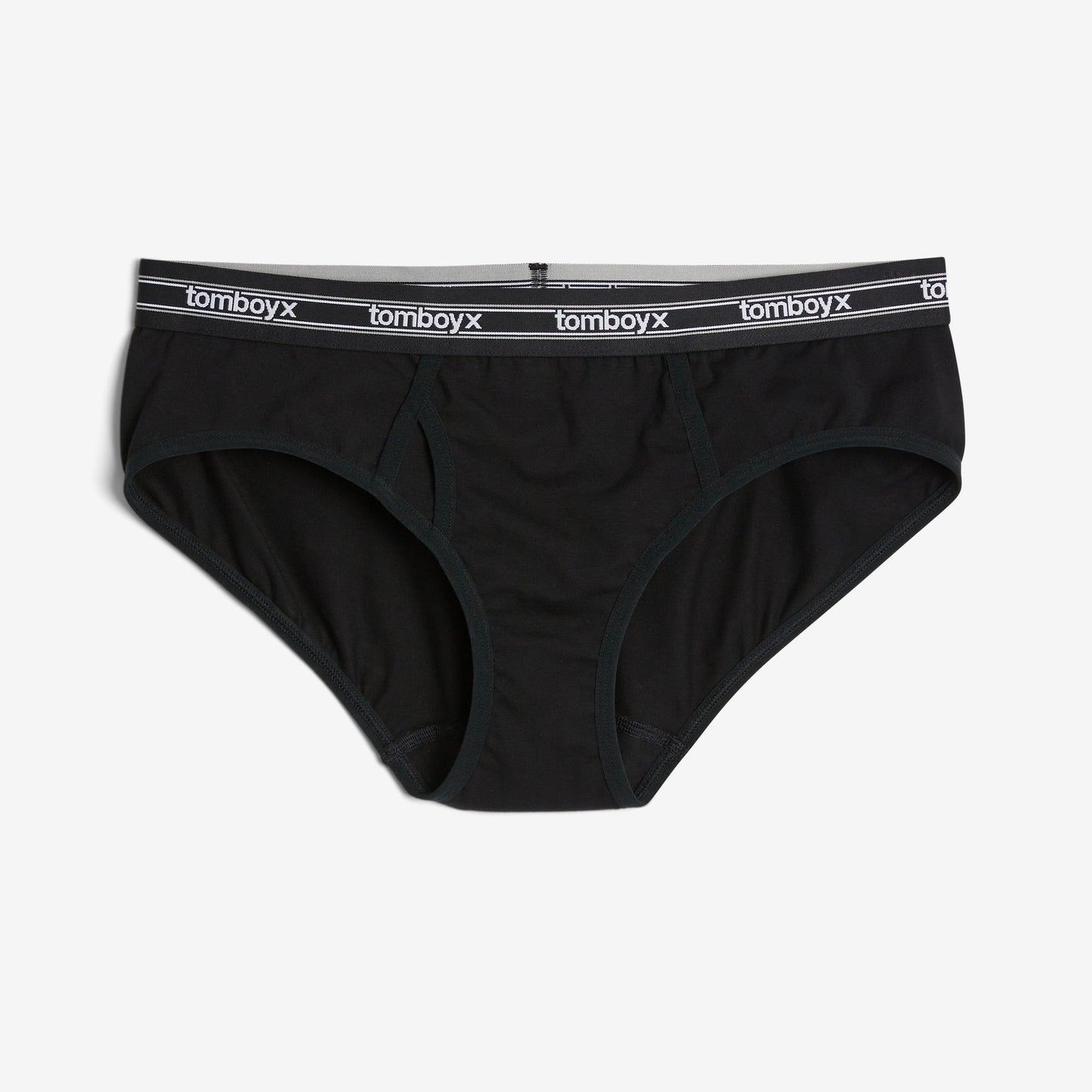 TomboyX Iconic Briefs - Black Retro Logo