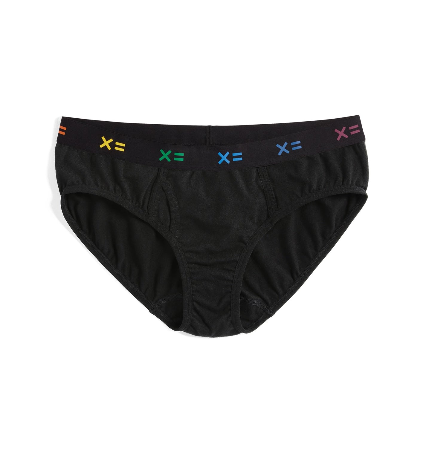 TomboyX Iconic Briefs - Black X= Rainbow