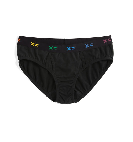 TomboyX Iconic Briefs - Black X= Rainbow