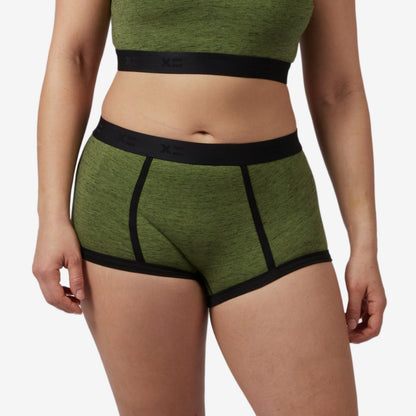 TomboyX Boy Shorts - Forest Heather