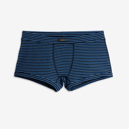 TomboyX Bamboo Rib Boy Shorts - Ink Blue Stripe