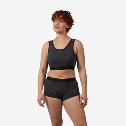 TomboyX Boy Shorts - Meteor Gray Heather