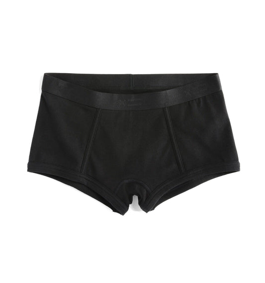 TomboyX Boy Shorts Underwear for Any Body, X= Black