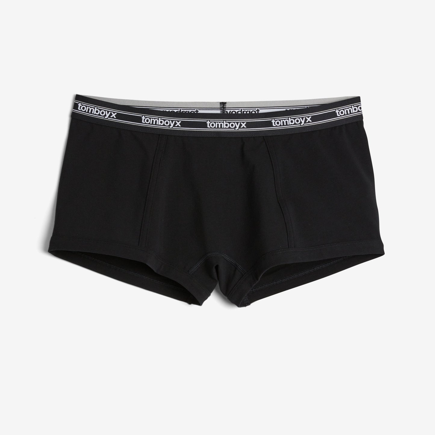 TomboyX Boy Shorts - Black Retro Logo