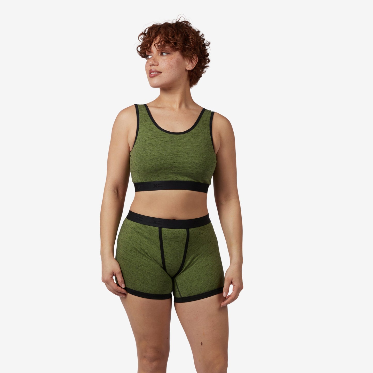 TomboyX 4.5" Trunks - Forest Heather