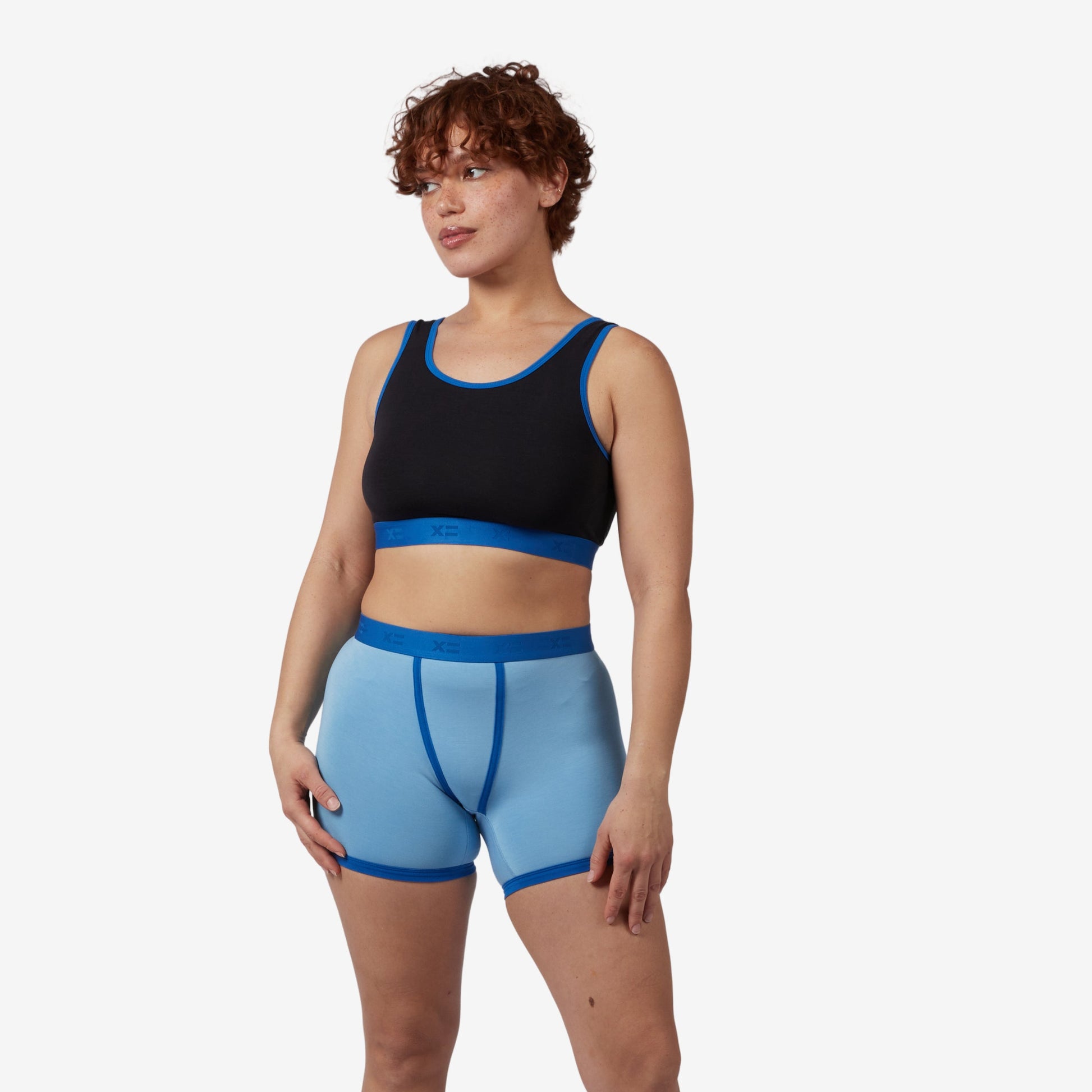 TomboyX 4.5" Trunks - TENCEL Modal Too Blue